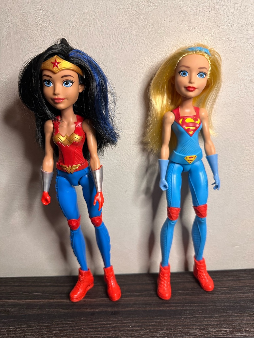 DC Super Hero Girls Doll Super Girl & Wonder Woman 12" Action Figure Mattel 2015